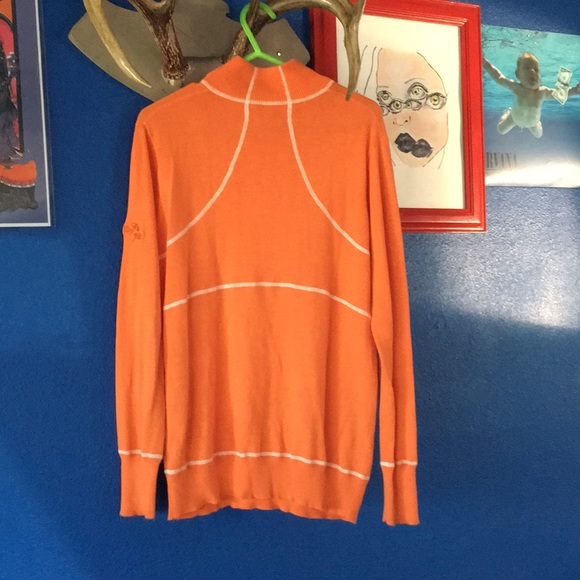 PETER MILLAR - 1/4 zip orange top - Picture 2 of 5